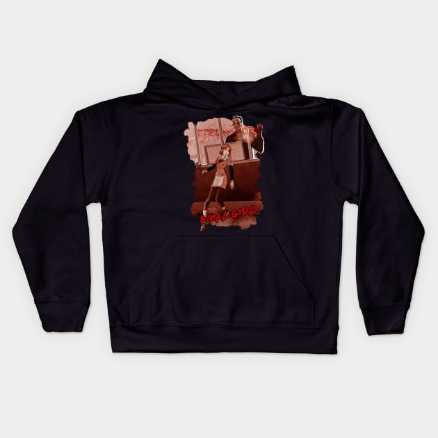 Final girl 4 Kids Hoodie by raulovsky